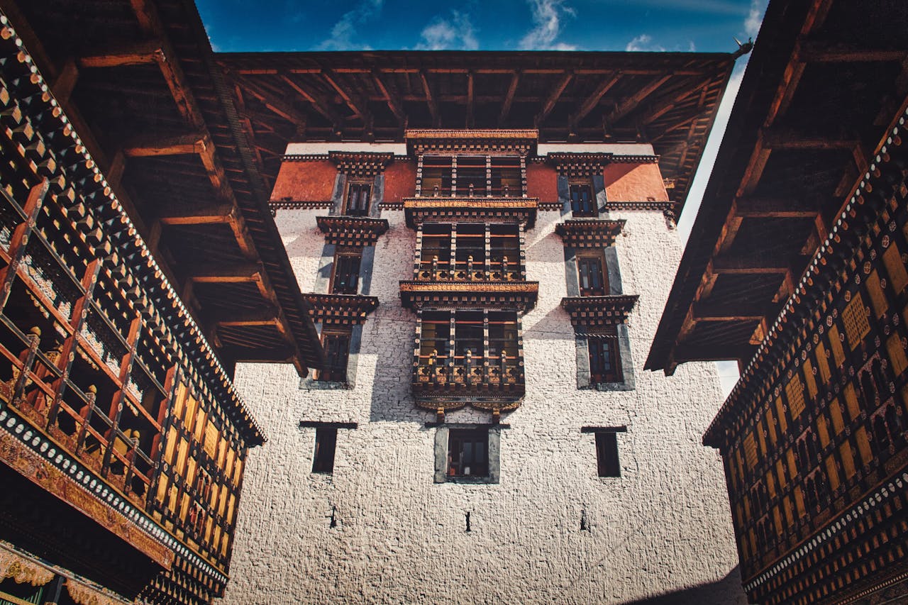 our-story Stunning view of Rinpung Dzong's intricate architecture in Paro, Bhutan.